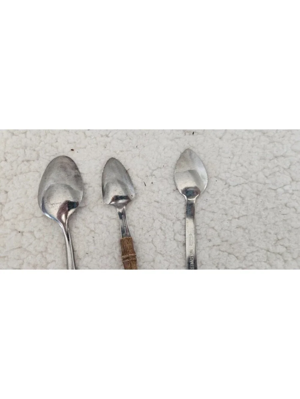 (Lot of 3) Grapefruit & Regular Spoons Stainless Steel Interpur Trudeau Japan